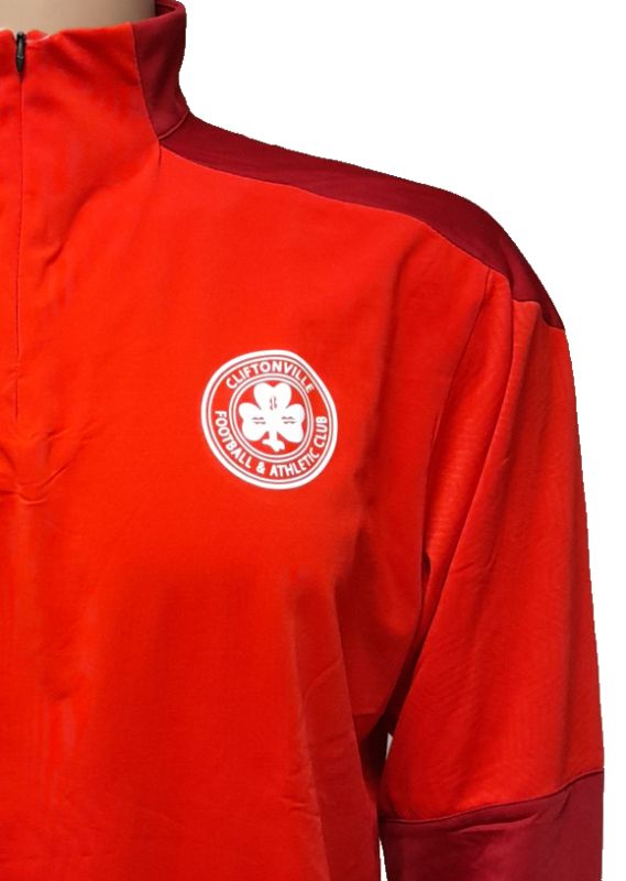 Quarter Zip - Chili Red